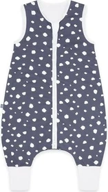 Emma & Noah Schlafsack mit Füßen Punkte Gr.100, 1TOG blau
