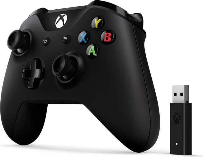 Microsoft Xbox One Wireless Controller inkl. Wireless Adapter schwarz (Xbox One/PC)