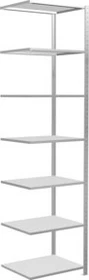 Schulte Lagertechnik Multiplus 150 Anbauregal 75x300x60cm lichtgrau