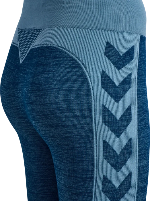 hummel CLEA Seamless Tight Hose lang navy peony/faded denim (Damen)