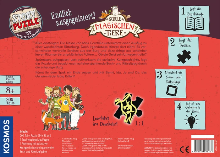 Kosmos Story Puzzle Die Schule der magischen Tiere - Endlich ausgegeistert!