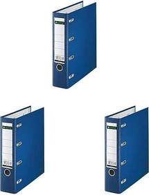 Leitz Doppel Ordner 4-Ring Plastik, 70mm, A5, blau