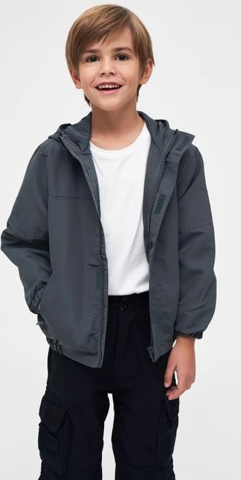 Brandit Windbreaker Summer Frontzip Jacke anthracite (Junior)