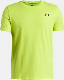 Under Armour Sportstyle Funktionsshirt kurzarm green citrine/black (Junior)