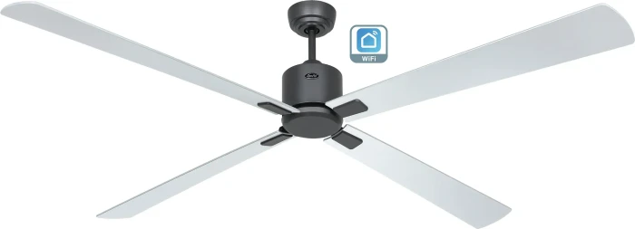 CasaFan Eco Neo III 180 BG-WN/SI WiFi Deckenventilator wenge/silber/basaltgrau