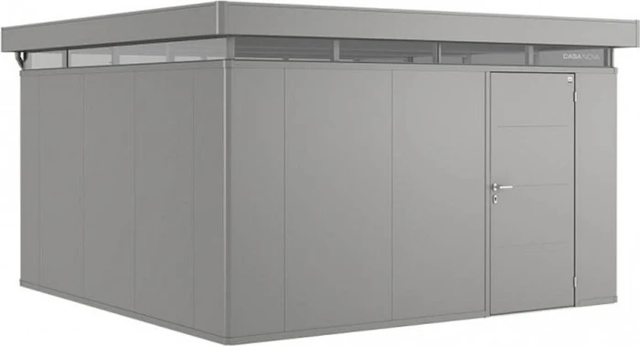 Biohort CasaNova 4x4 Gerätehaus Türanschlag rechts quarzgrau-metallic