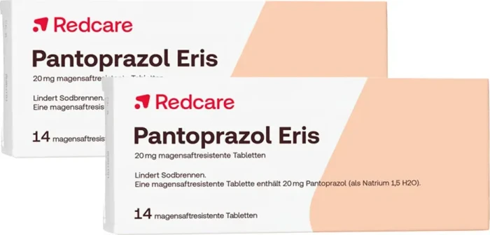 Redcare Pantoprazol Eris 20mg magensaftresistente Tabletten, 28 Stück (2x 14 Stück)