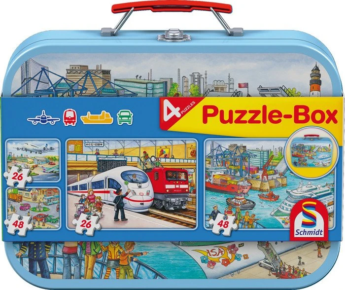 Schmidt Spiele Puzzle-Box - im Metallkoffer