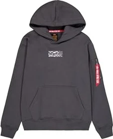 Alpha Industries Metal Plate Hoodie vintage grey (Herren)