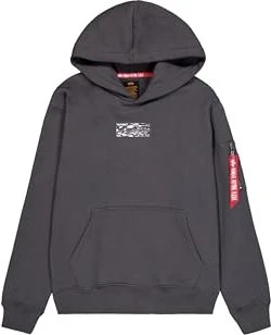 Alpha Industries Metal Plate Hoodie vintage grey (Herren)