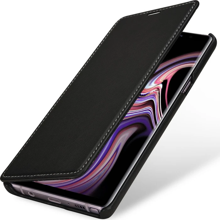 Stilgut Book Type Leather Case Nappa für Samsung Galaxy Note 9 schwarz