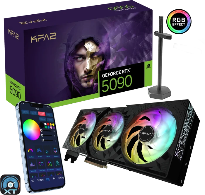 KFA2 GeForce RTX 5090 1-Click OC, 32GB GDDR7, HDMI, 3x DP
