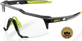 100% Speedcraft gloss black/photochromic lens-clear lens