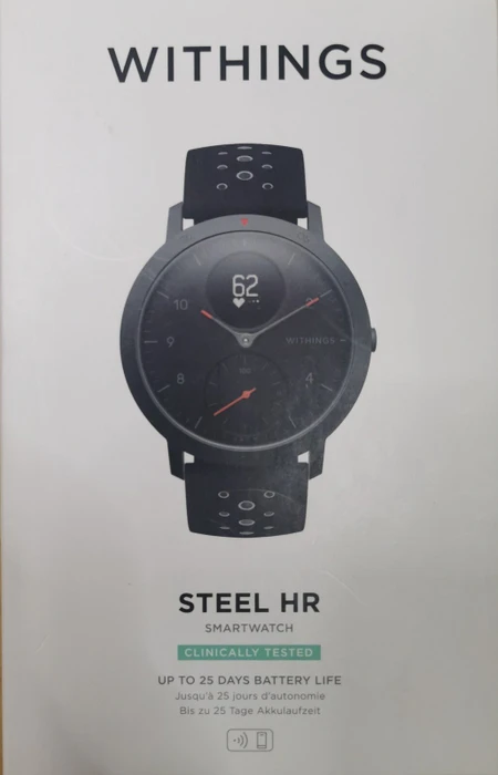 Withings Steel HR Sport 40mm Aktivitäts-Tracker schwarz