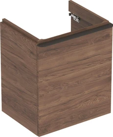 Geberit Smyle Square Unterschrank 53.6x61.7x43.3cm, 1 Türe rechts, Nussbaum