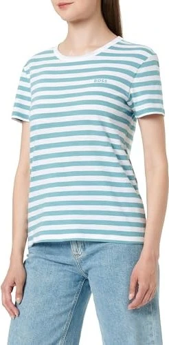 Hugo Boss Striped T-Shirt kurzarm blau/weiß (Damen)