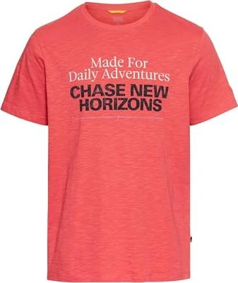 Camel Active Print Organic Cotton T-Shirt kurzarm rot (Herren)