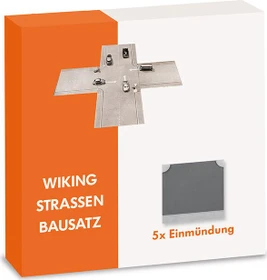 Wiking Zubehör Straßen Bausatz - Einmündung 5x