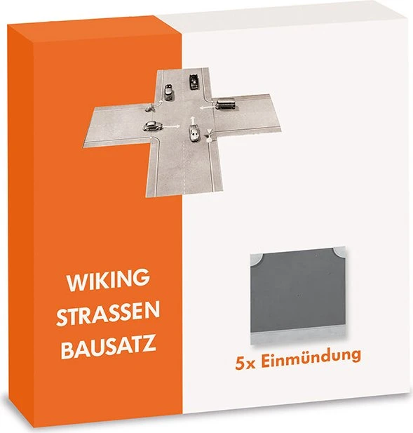 Wiking Zubehör Straßen Bausatz - Einmündung 5x