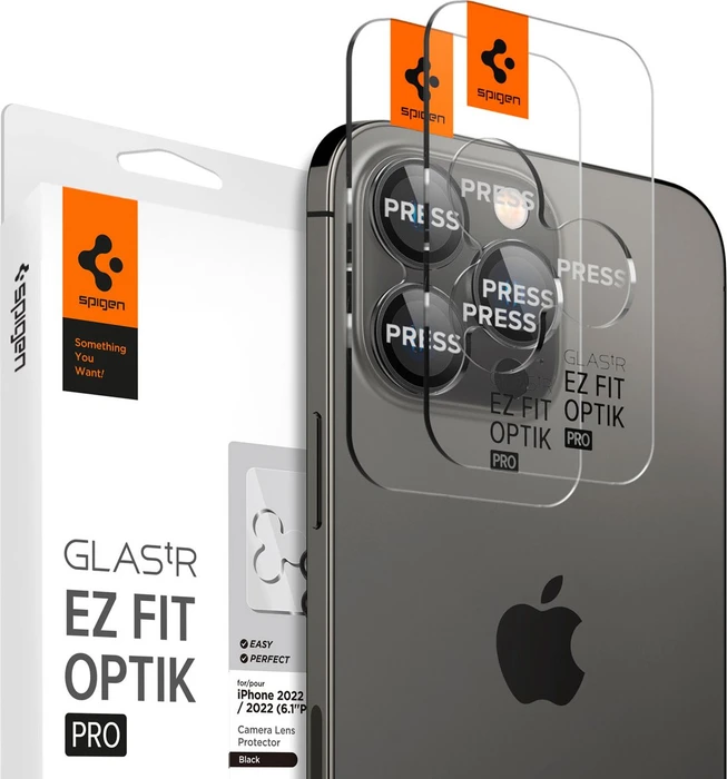 Spigen Optik Pro Lens Protector für Apple iPhone 14 Pro/14 Pro Max schwarz