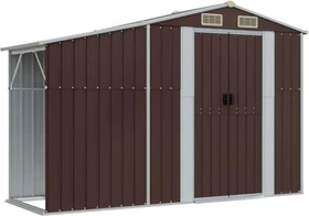 vidaXL Metall Gerätehaus 277x93cm braun