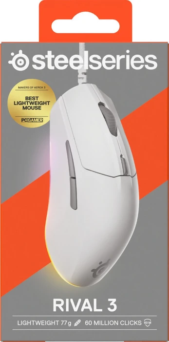 SteelSeries Rival 3 Gen 2, weiß, USB