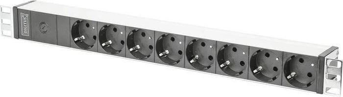 Digitus 19" Steckdosenleiste, 1HE, 8-fach, 230V, 2m