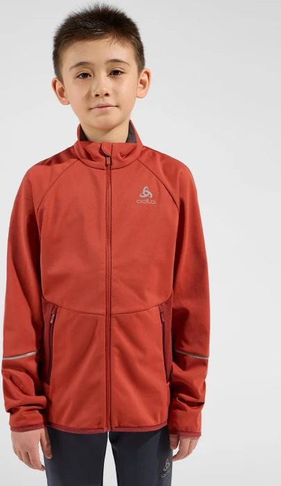 Odlo Brensholmen Funktionsjacke cinnabar/spiced apple (Junior)