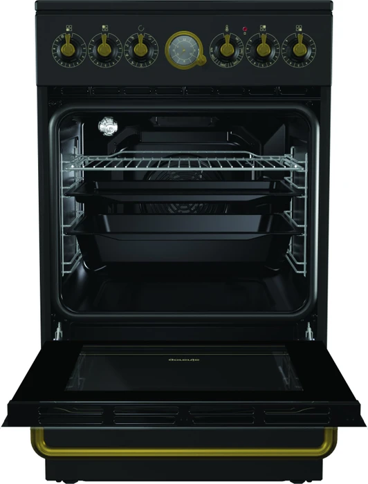 Gorenje EC52CLB Elektroherd mit Glaskeramik-Kochfeld