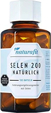 naturafit Selen 200 natürlich Kapseln, 180 Stück