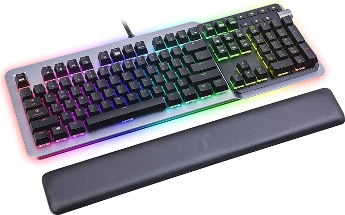 Thermaltake Argent K5 RGB Gaming Keyboard Titanium, MX SPEED RGB Silver, USB, DE