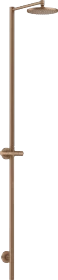 Hansgrohe AXOR Starck Nature Duschsäule mit Kopfbrause 240 1jet ohne Handbrause brushed red gold