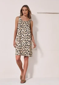 Street One Knielanges Kleid mit gerafften Trägern Kleid timeless beige (Damen)
