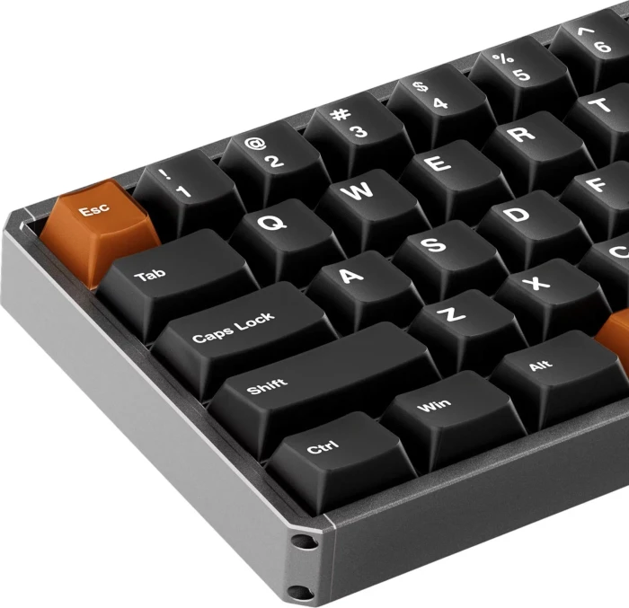 Akko MOD68 HE, Misty Black & Brown, LEDs RGB, hot-swap, AstroAim Magnetic, USB/Bluetooth, US
