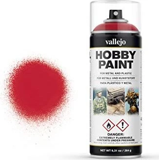 Vallejo Hobby Paint Spray Fantasy Color Primer bloody red, 400ml