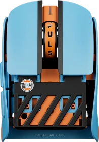 Pulsar Gaming Gears LAB X2F 8K Wireless Fingertip Gaming Maus, 5th Anniversary Edition blau/orange, USB