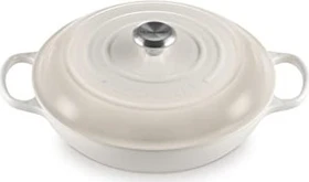 Le Creuset Gourmet-Profitopf Bräter aus Gusseisen rund 30cm 3.5l meringue