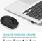 Riitek RM100+ Wireless Mouse schwarz, USB Vorschaubild