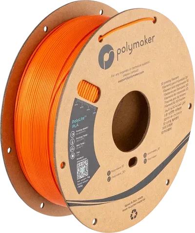 Polymaker PolyLite Silk PLA, orange, Spule, 1.75mm, 1.00kg