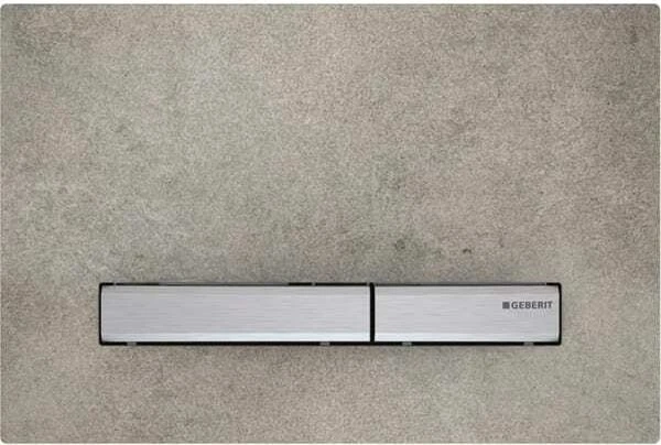Geberit Sigma50 Betätigungsplatte Betonoptik/verchromt