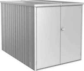 Biohort Minigarage Fahrradbox silber-metallic