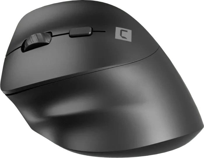 Natec Crake 2 Vertical Wireless Mouse schwarz, Linkshänder, USB/Bluetooth
