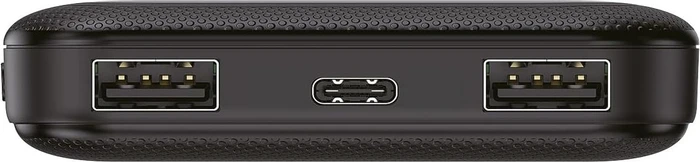 LogiLink Powerbank 10000mAh kabellos 2x USB-A 1x USB-C schwarz