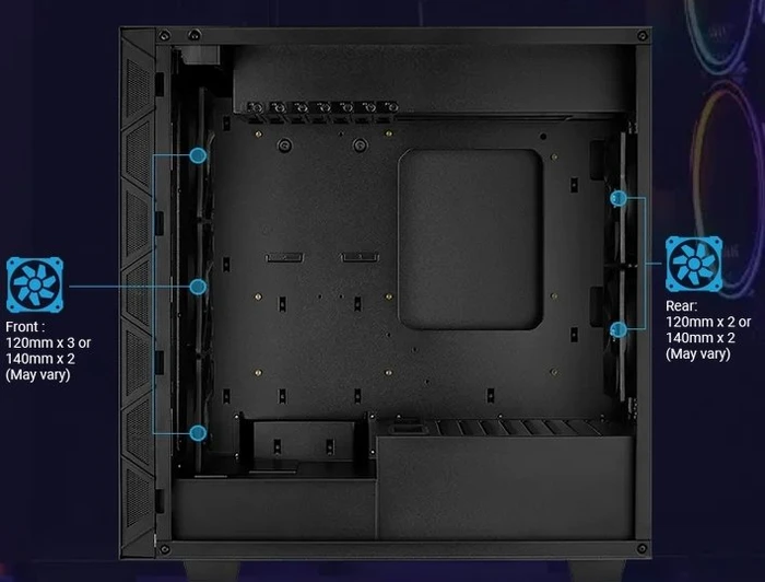AeroCool Flo Saturn FRGB, weiß, Glasfenster