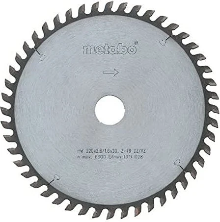 Metabo Precision Cut Kreissägeblatt 60Z, 250x1.8x30mm, 1 Stück