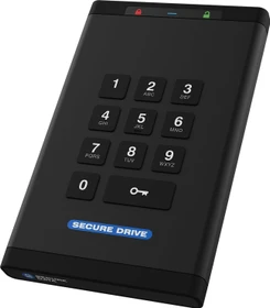 ClevX SecureData SecureDrive KP SSD, 2TB, USB 3.0 Micro-B