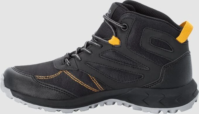 Jack Wolfskin Woodland Texapore Mid black/burly yellow (Junior)