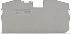 Wago Abschluss- und Zwischenplatte 1 mm dick grau