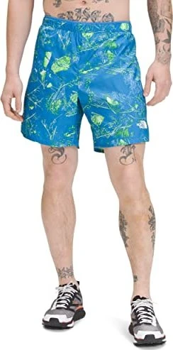 The North Face Limitless Shorts Laufhose kurz super sonic blue/valley floor print (Herren)