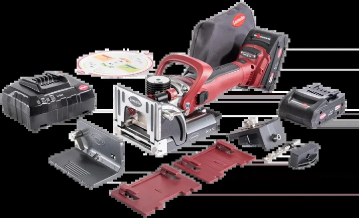 Lamello Zeta P2 Akku-Flachdübelfräse inkl. Systainer + 2 Akkus 4.0Ah